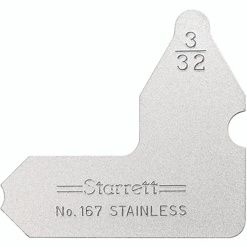 Starrett 50626 | 3/32" Satin Coated Steel Individual Radius Gage