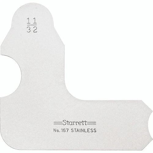 Starrett 50640 | 11/32" Satin Coated Steel Individual Radius Gage