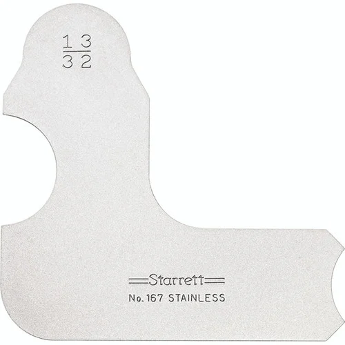 Starrett 50642 | 13/32" Satin Coated Steel Individual Radius Gage