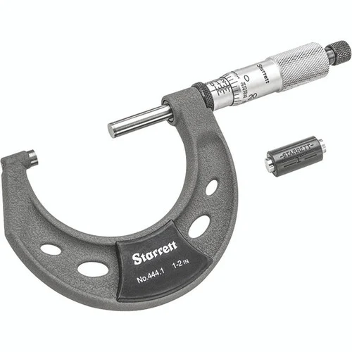 Starrett 52084 | 1"-2" Outside Micrometer 0.0001" Graduation Ratchet Thimble
