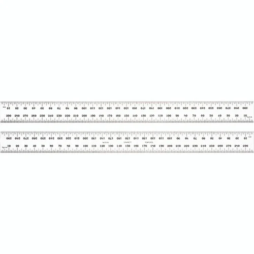 Starrett 52631 | 300mm Spring-Tempered Steel Rule 1mm, 0.5mm Graduation