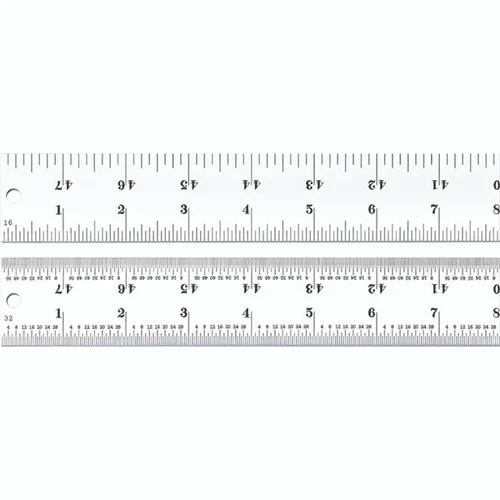 Starrett 52683 | 48" Spring-Tempered Steel Rule 1/8", 1/16", 1/32", 1/64" Graduation