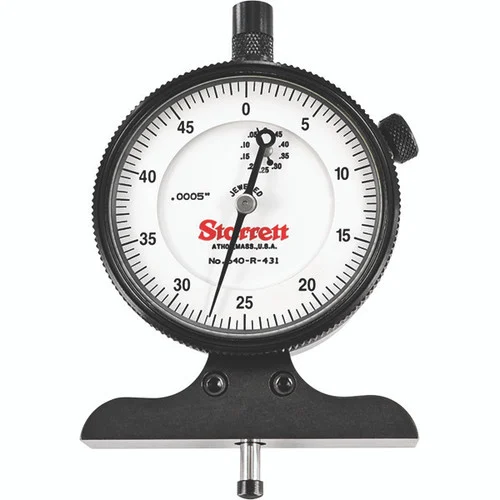 Starrett 52709 | 1/2" Steel Dial Depth Gage 0.0005" Graduation