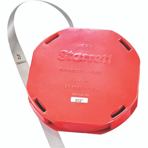 Starrett 52809 | 0.0120" Tempered Steel Thickness Gage 25' Roll