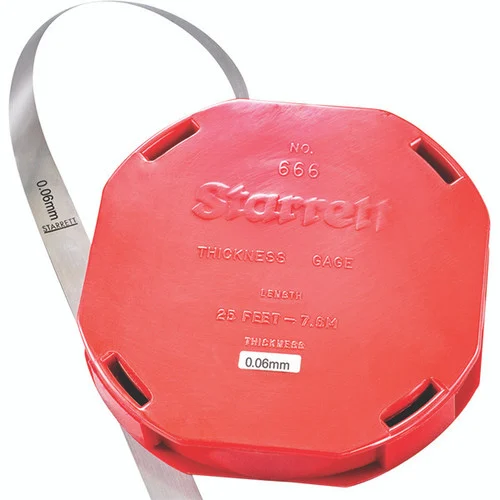 Starrett 52826 | 0.0600" Tempered Steel Thickness Gage 7.6m Roll