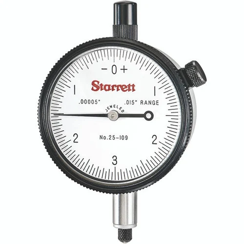 Starrett 53222 | 1/64" Dial Indicator 0.00005" Graduation White Dial