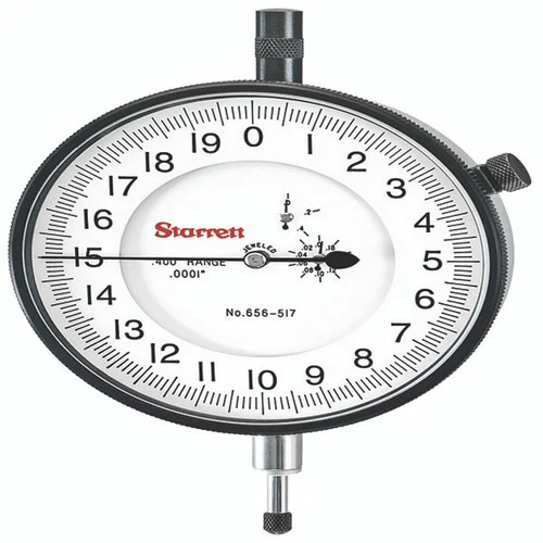 Starrett 53797 | 13/32" Dial Indicator 0.0001" Graduation White Dial