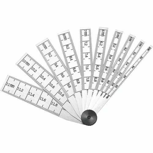 Starrett 56031 | 5/64"-15/32" Range Taper Gage 2-33/64" Length 10 Leaves