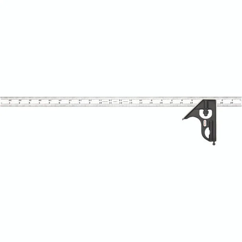Starrett 56404 | 2 Pc. 24" Forged Steel Blade Combination Square 4R Graduation with Square Head