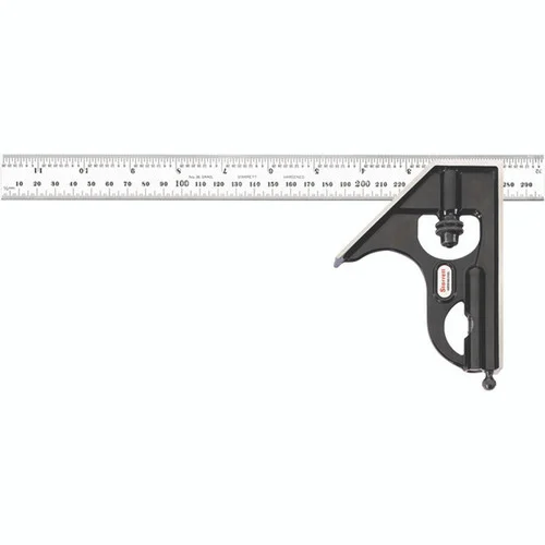 Starrett 56416 | 2 Pc. 300mm Forged Steel Blade Combination Square 36 Graduation with Square Head