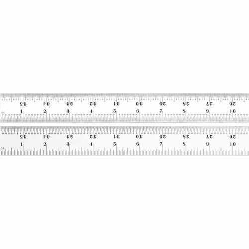 Starrett 56436 | 36" Spring-Tempered Steel Rule 1/16", 1/32", 1/64" Graduation
