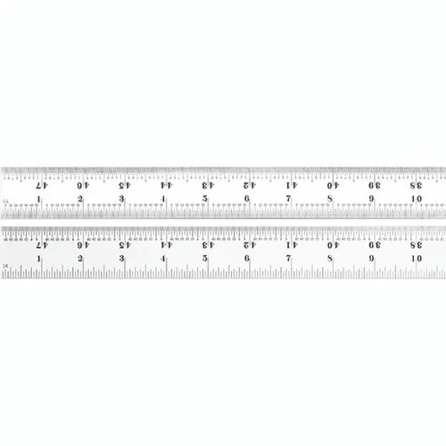 Starrett 56437 | 48" Spring-Tempered Steel Rule 1/16", 1/32", 1/64" Graduation