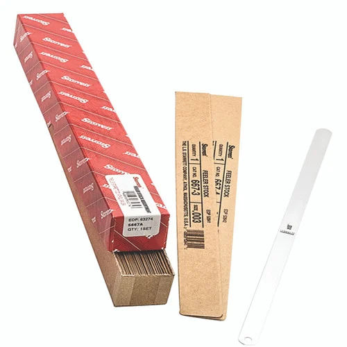 Starrett 63274 | 0.0010"-0.0300" Tempered Steel Thickness Gage Assortment 32 Leaves Straight