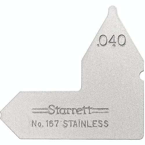 Starrett 63439 | 3/64" Satin Coated Steel Individual Radius Gage