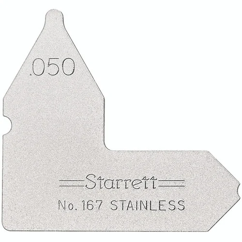 Starrett 63440 | 3/64" Satin Coated Steel Individual Radius Gage