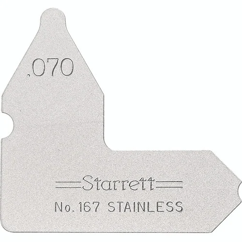 Starrett 63442 | 1/16" Satin Coated Steel Individual Radius Gage