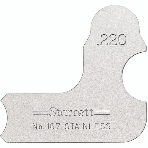 Starrett 63451 | 7/32" Satin Coated Steel Individual Radius Gage