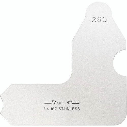 Starrett 63453 | 17/64" Satin Coated Steel Individual Radius Gage