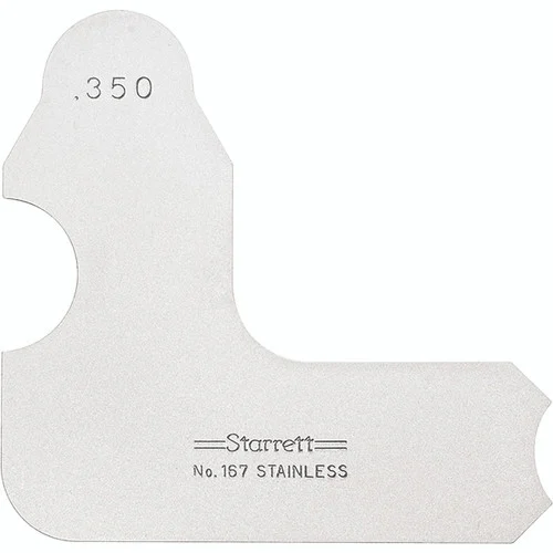 Starrett 63456 | 11/32" Satin Coated Steel Individual Radius Gage