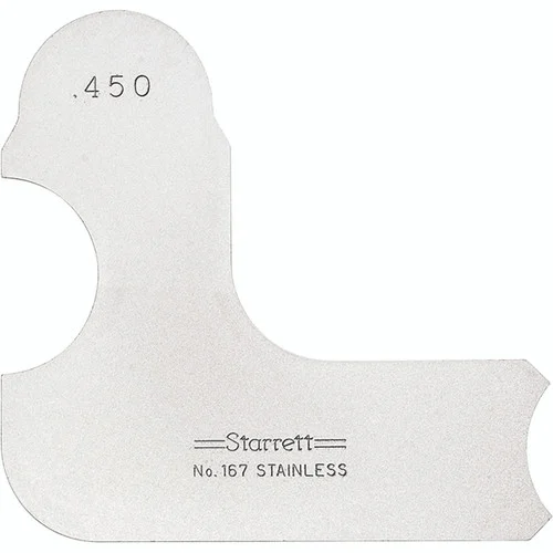 Starrett 63458 | 29/64" Satin Coated Steel Individual Radius Gage