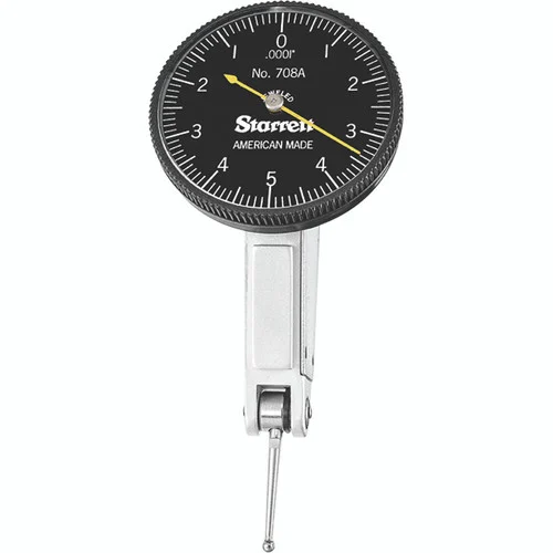 Starrett 64607 | 0"-1/64" Range Dial Test Indicator 0.0001" Graduation Black Dial
