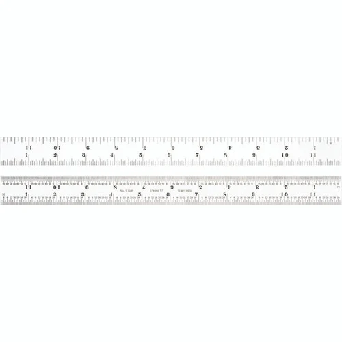 Starrett 66009 | 12" Full-Flexible Steel Full-Flexible Rule 1/8", 1/16", 1/32", 1/64" Graduation