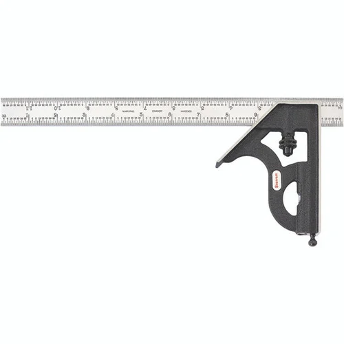 Starrett 66896 | 2 Pc. 12" Hardened Steel Blade Combination Square 4R Graduation with Square Head