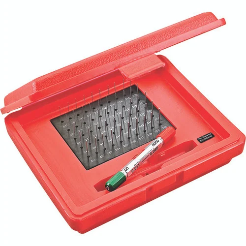 Starrett 67481 | 0.0110" - 0.0600" Range (Minus) 50 Pc. Precision Steel Pin Gage Set 0.0002" Tolerance