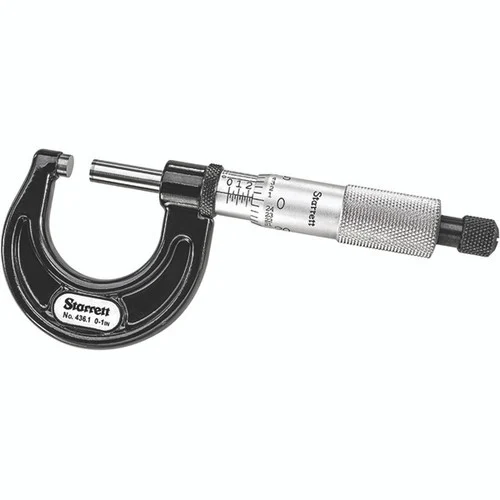 Starrett 67997 | 0"-1" Outside Micrometer 0.0001" Graduation Ratchet Thimble