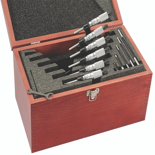 Starrett 68044 | 0"-6" Range 6 Pc. Carbide Micrometer Set 0.001" Graduation