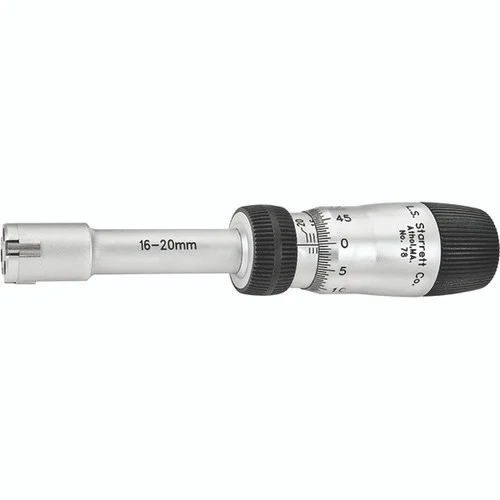 Starrett 68149 | 16mm-20mm Range Inside Bore Gage Micrometer 0.005mm Graduation