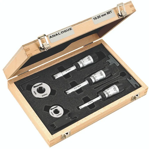 Starrett 68158 | 10mm-20mm Range Inside Bore Gage Micrometer 0.005mm Graduation