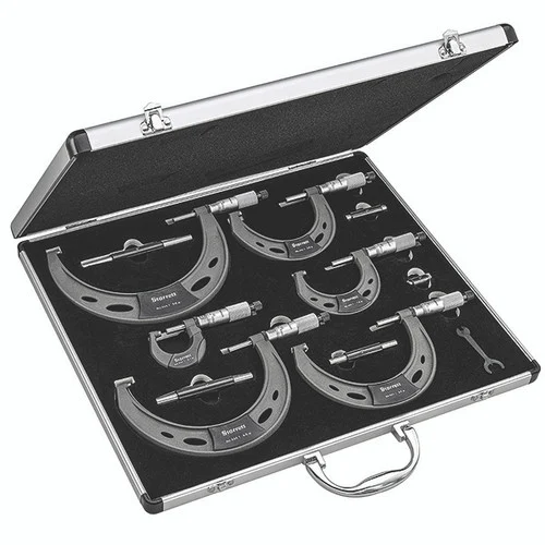 Starrett 72532 | 0"-6" Range 6 Pc. Carbide Micrometer Set 0.0001" Graduation