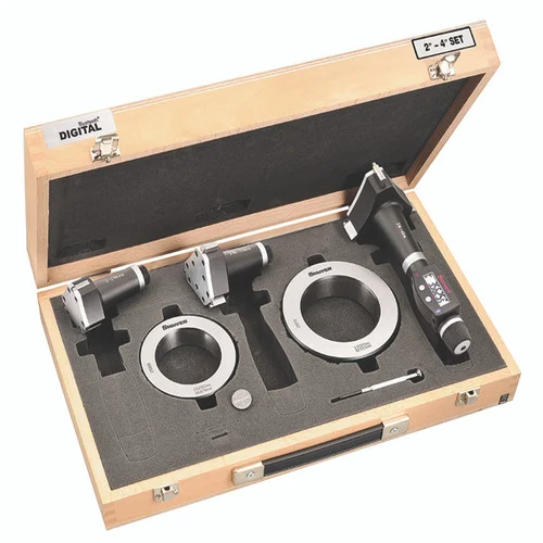 Starrett 72580 | 2.0000"-4.0000" Range Digital Internal Micrometer Set 0.0005" Resolution