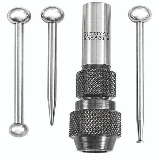 Starrett S828 |Mechanical Center Finder with 3 Attachments