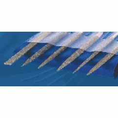 Strauss & Co. NF4206D181 | 6 Pc. 2-3/4" Width x 5-1/2" Length Crossing, Equalling, Half Round, Round, Square & Three Square Coarse Diamond File Set