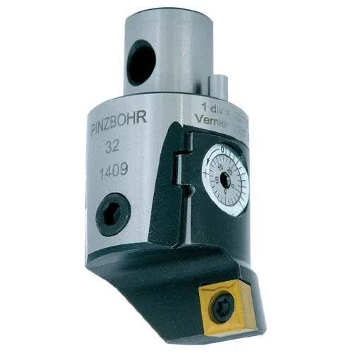 Techniks 6390253 | 0.945" Minimum Range x 1.181" Maximum Range x 22.00mm Diameter x 1.390" Projection Length Modular Boring Cutting Unit Head