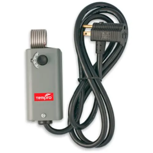 Tempro Industrial Line Voltage Temperature Controller TP507 Heat Only w/ 6" Piggyback Power Cord